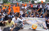 Mangaluru: Students led by ABVP take to streets against Yettinahole Project